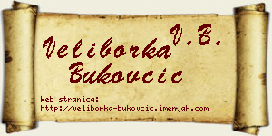 Veliborka Bukovčić vizit kartica
